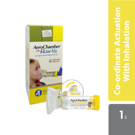 Aerochamber Children's Plus Flow Vu | Yellow