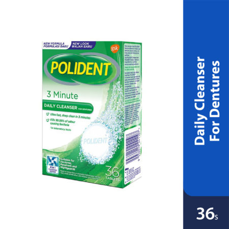 Polident Daily Cleanser For Dentures 3 Minute 36s