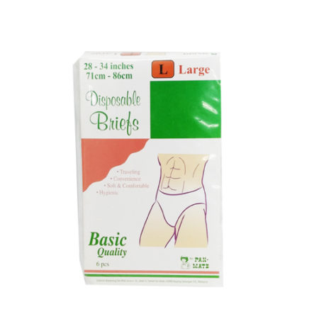 Pan-mate Basic Disposable Briefs (l) 6s