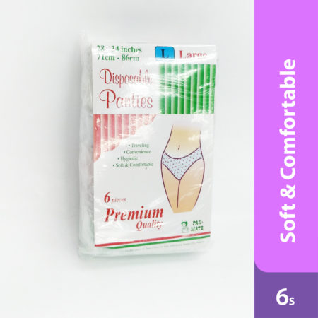 Pan-mate Premium Disposable Panties (l) 6s