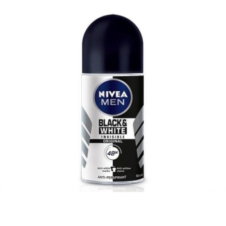 Nivea (m) Invisible Black&white Roll On 50ml 2s