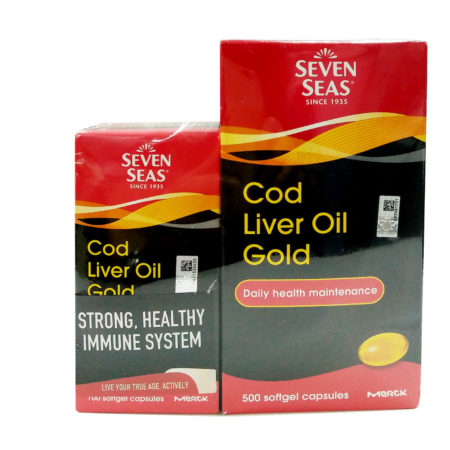 Sevenseas Cod Liver Oil Gold 500s FREE 100s | Contains Omega 3 Oils