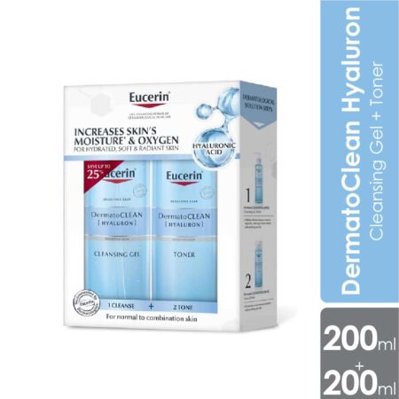 Eucerin Dermatoclean Cleansing Gel & Toner 200ml