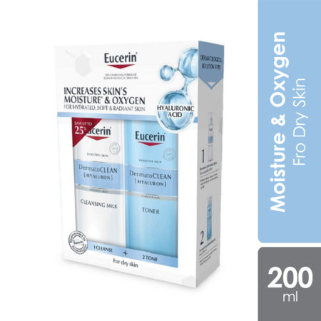 Eucerin Dermatoclean Cleansing Milk & Toner 200ml