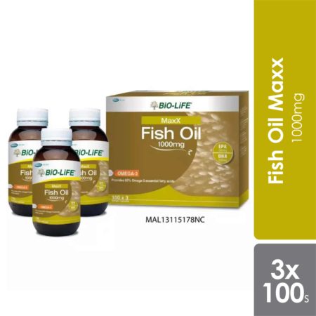 Bio-life Maxx Fish Oil 1000mg 3x100s | Support the Body System