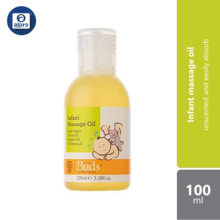 Buds Everyday Organics Massage Oil 100ml | Unscented And Easily Absorb