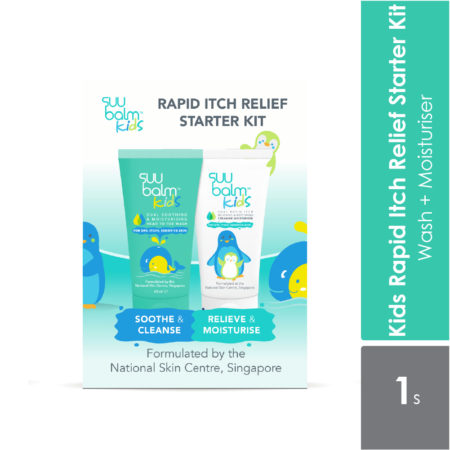 Suu Balm Kids Rapid Itch Relief Starter Kit (wash + Moisturizer)