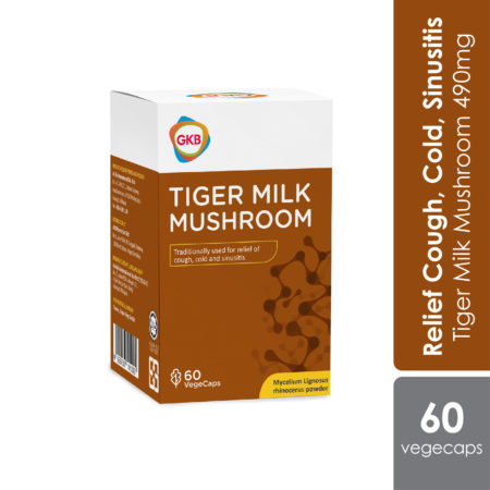 GKB Tiger Milk Mushroom 490mg 60s | Lung Health