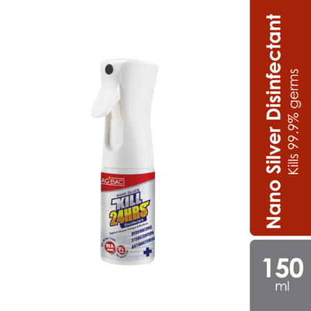 AgBac Nano Silver Disinfectant Spray 150ml | Kills 99.9% Germs