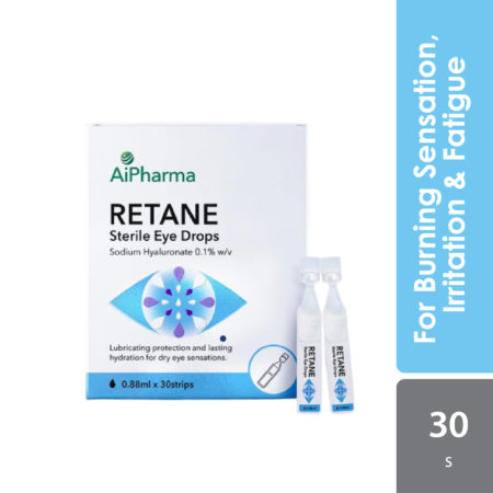 Retane Sterile Eye Drops 30x0.88ml | Relief Dryness of Eyes