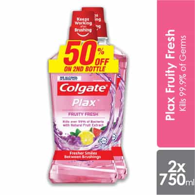 Colgate Plax Fruity Fresh 750ml 2s