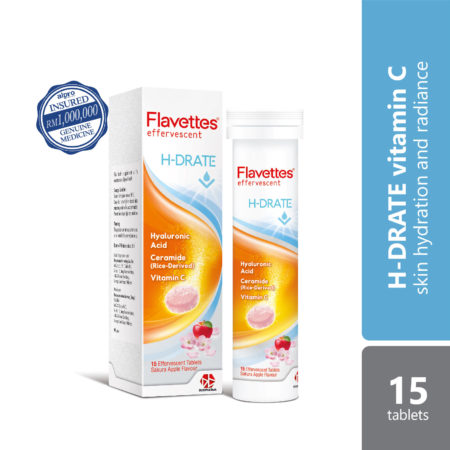 Flavettes Efferverscent H-Drate (15s) | For Glowing Skin