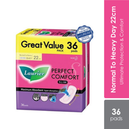 Laurier Perfect Comfort Ultra Slim 36s | Normal To Heavy Day Pads