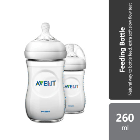 Avent Natural Feeding Bottle 260ml Natural 2.0 2s