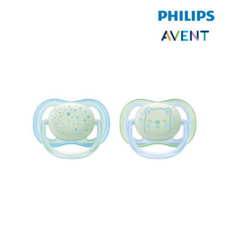 Avent Soother Ultra Air Night Time Boy 0-6m 2s