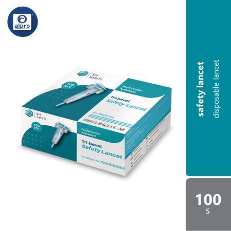 EH Safeti Tri-Bevel Safety Lancet 100s | Disposable Lancet