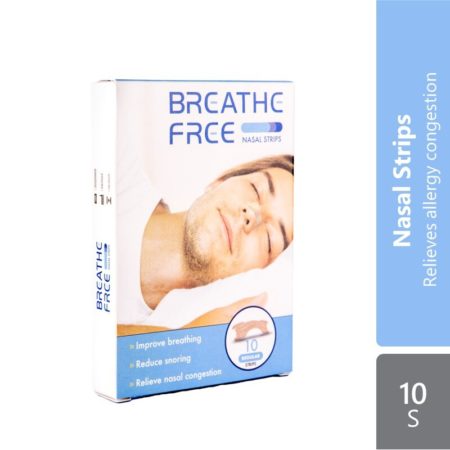 BREATHE FREE NASAL STRIPS 10S