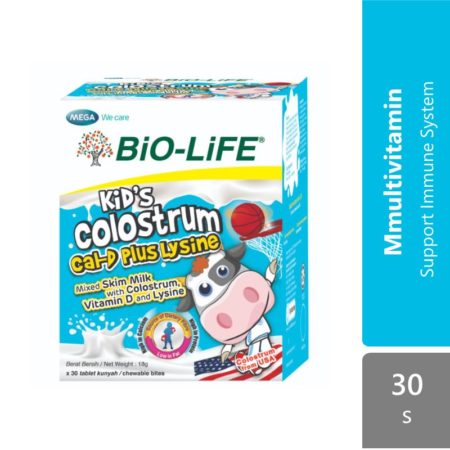 Bio-life Kids Colostrum Cal D+ Lysine 30s