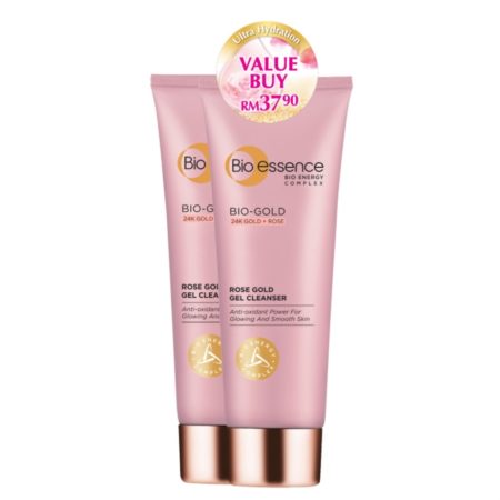 [Value Pack] Bio Essence Bio-Gold Rose Gold Gel Cleanser 2x100g