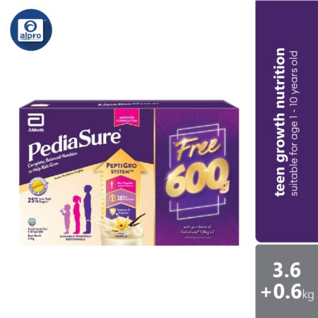 Abbott Pediasure Peptigro Complete Vanilla 2x1.8KG FOC 600G | Kids Growth Formula