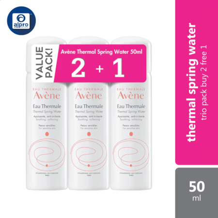 Avene Thermal Spring Water 50ml Trio Pack Buy 2 Free 1 | Excellent Source Of Hydration