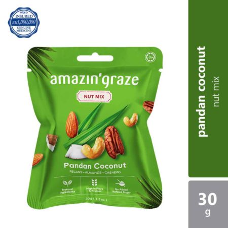 Amazin' Graze Pandan Coconut Nut Mix 30g