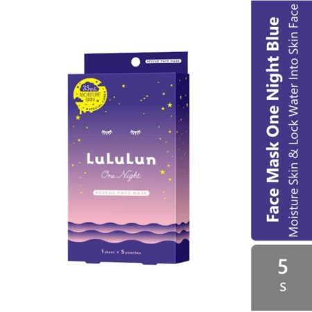 Face Mask Lululun One Night 5s ( C 3k  R 5K ) | Moisturizng Skin & Lock Water Into Skin Face