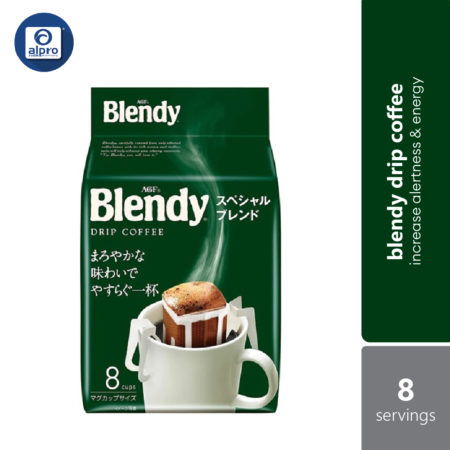 Blendy Drip Pack Drip Taste Mocha Blend 7g x 8s | Increased Alertness & Energy