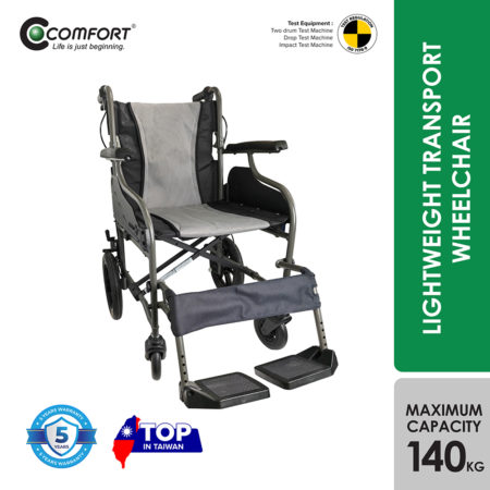 Comfort Lightweight Transport Wheelchair L1-612 | Transit Wheelchair