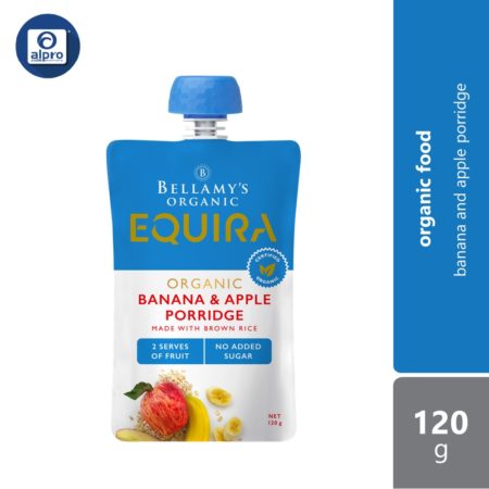 Bellamy's Banana & Apple Porridge Fruit Puree 120g