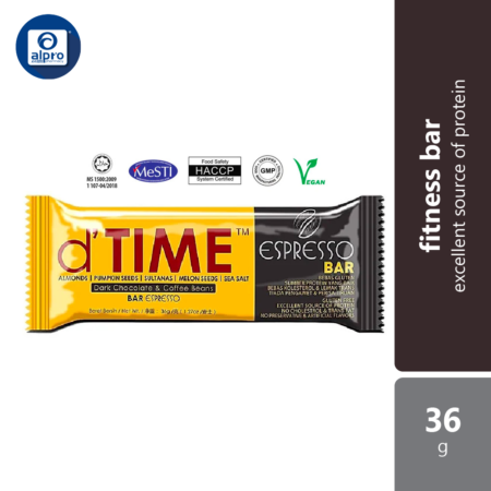 D'time Espresso Bar 30g | Fitness Bar