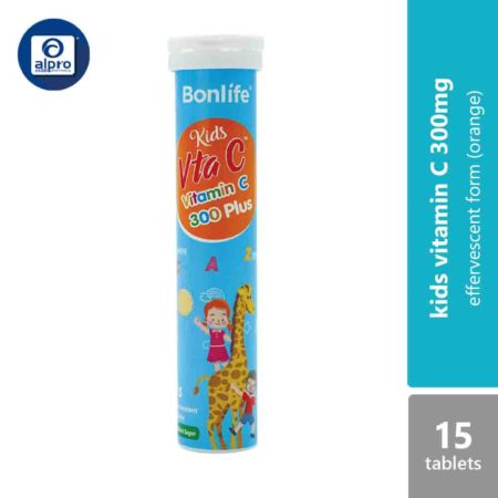 Bonlife Vitamin C 300 Plus Kids EFF 15 Tab | Boost immune system for kids