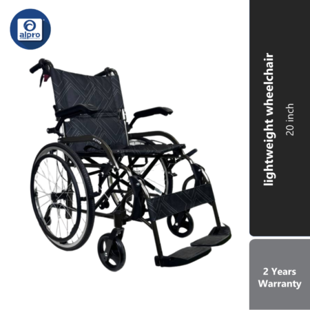 Moven BMQ05 Aluminium Lightweight Premium Wheelchair - 20 Inch (2 Years Warranty)