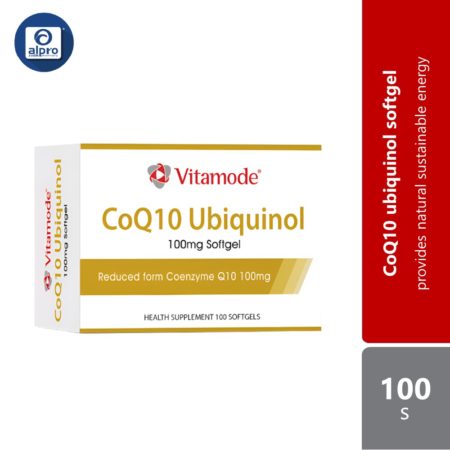 Vitamode CoQ10 Ubiquinol Capsule 100mg 100s | Provides Natural Sustainable Energy