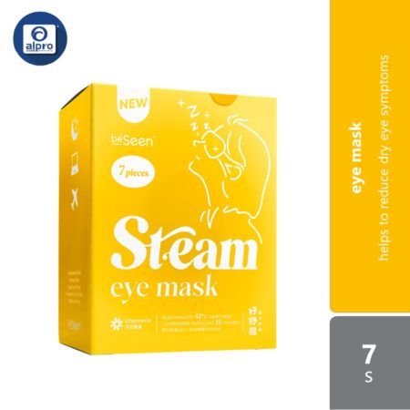 Beseen Steam Eye Mask Yellow 7s |helps To Reduce Dry Eye Symptoms