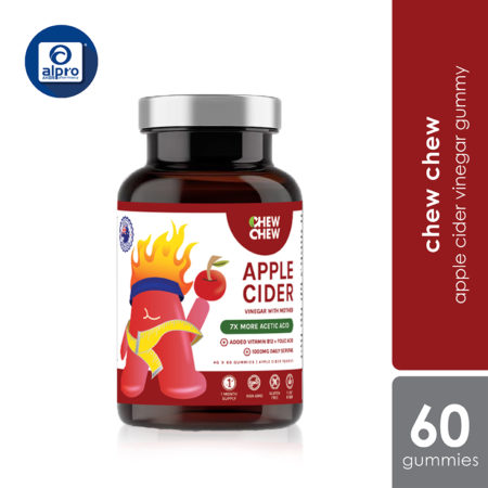 Chew Chew Apple Cider Vinegar Adult Gummies 60s | Effective Fat Burner