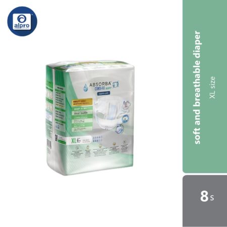 Absorba Conti-Fit Soft Adult Diapers 8s (XL) | Soft and Breathable