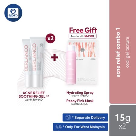 Berlanco Acne Relief Soothing Gel Combo 1 | 2x Acne Relief Soothing Gel