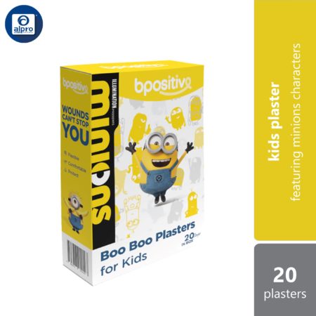 Bpositive Boo Boo Plasters for Kids 20s | Featuring Minions Characters