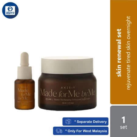 AXIS-Y Made For Me By Me Biome Recharging Night Renewal Set | Rejuvenate Tired Skin Overnight