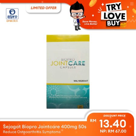 (TLB) Sejagat Biopro Jointcare 400mg 50s | Reduce Osteoarthritis Symptoms