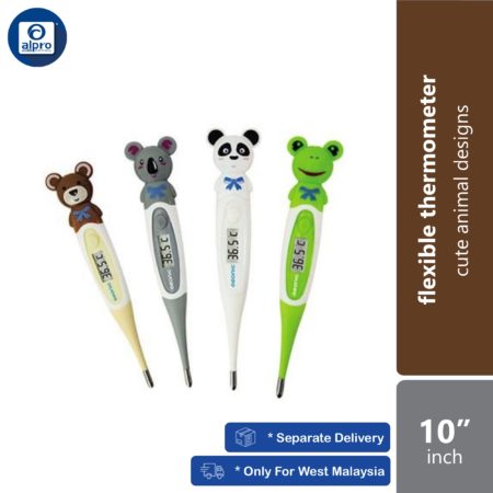 Geonic Flexible Cute Digital 10” Thermometer (Bear/ Koala/ Panda/ Frog) MOS | Cute Animal Designs