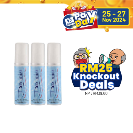 Dr. Mist Deodorant Spray Promo Pack 75ml 3s