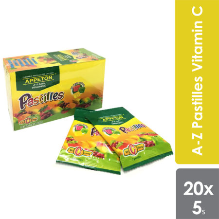 Appeton A-Z Pastilles Vitamin C 20x5s | For Children Age 2 Years Old & Above