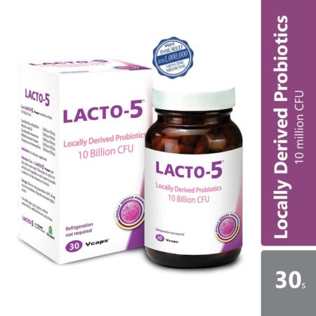 THC Lacto-5 Probiotics 500mg 30s | Digestive Care