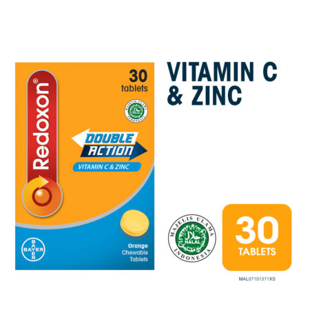 Redoxon Orange Chewable 30s | Vitamin C & Zinc