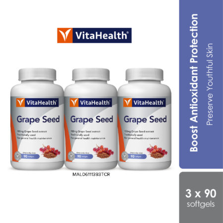 Vitahealth Grape Seed 3x90s | Anti-Aging