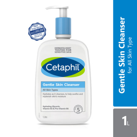 Cetaphil Gentle Skin Cleanser 1L | For Dry and Sensitive Skin