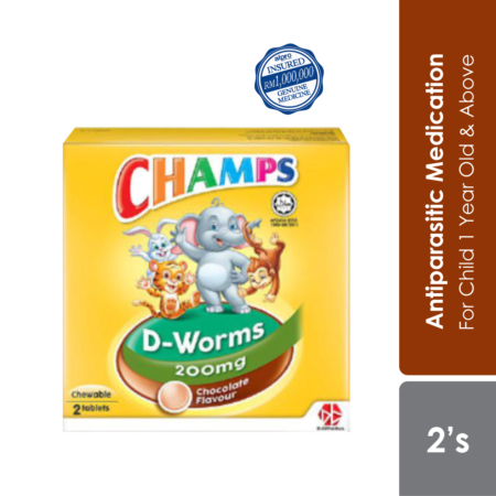 Champs D-Worms Choco 2s | Deworm