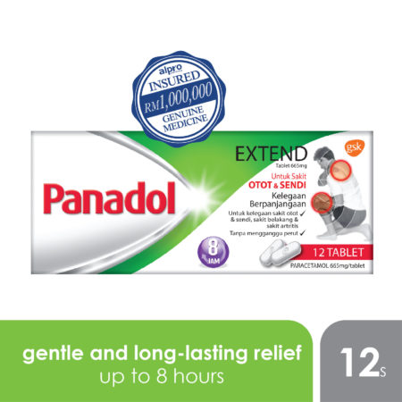 Panadol Extend 12s | Pain Effective Reliever